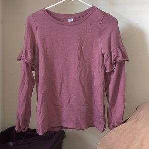 old navy ruffle sleeve top